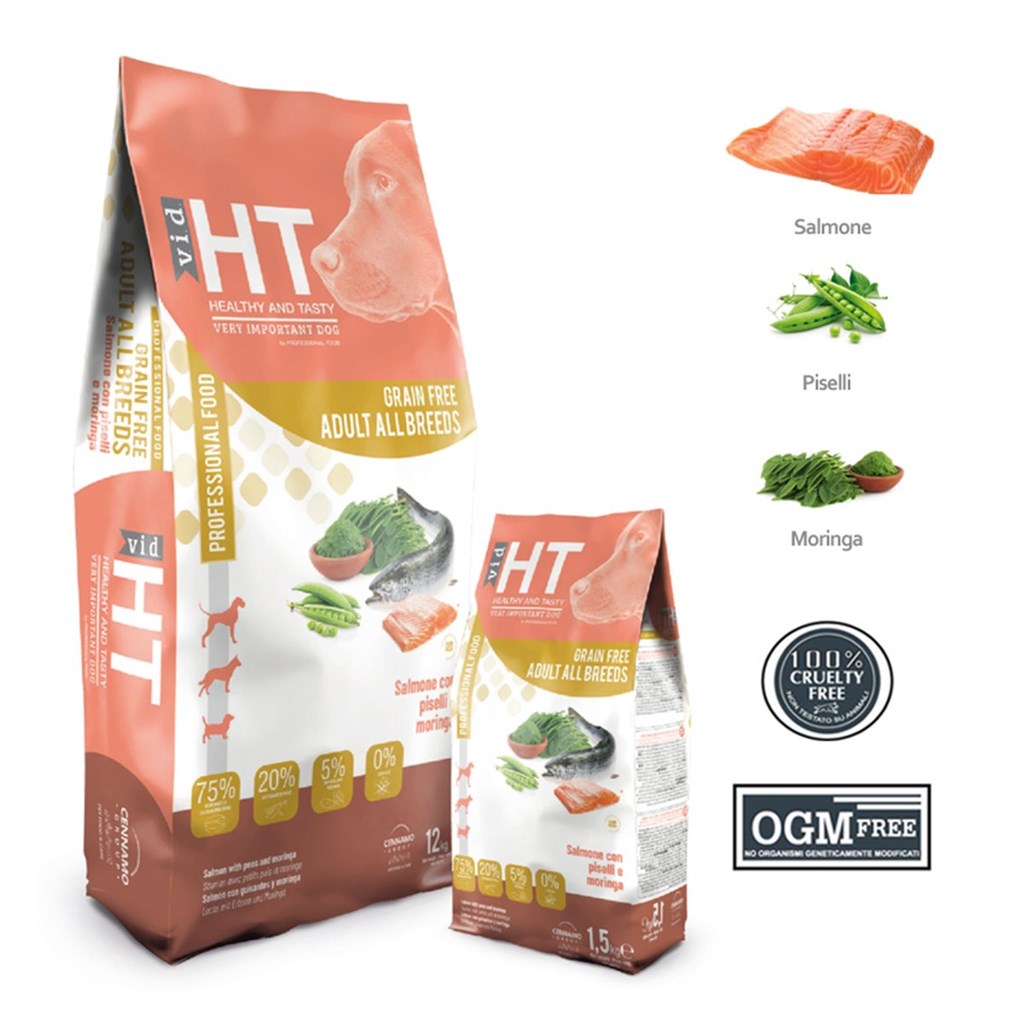 HT VID GRAIN FREE ADULT SALMONE KG. 12